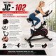 Велотренажер спінбайк TECOFIT JC-102 для дому механічний кардіотренажер для схуднення та фітнес тренувань, компактний тренажер для ніг витривалості - зображення 4