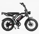 Електрофетбайк Corso JUSTER 20" 1000W 48V 18Ah, сталь, до 150кг, запас ходу до 60км, чорний - изображение 1
