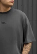 Чоловіча Футболка Стаф Темно-сіра Однотонна З Логотипом Оверсайз Staff Logo Dark Gray Oversize XXL (395166) - зображення 3