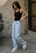 Женский Топ Стаф Черный Однотонный Футболка Staff Roz Black XS (395162) - изображение 4