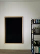 Стенд/панель/дошка для шевронів і патчів, XL (60x90см), дерев'яна рамка, чорна суцільна тканина - зображення 2