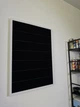 Стенд/панель/дошка для шевронів і патчів, L (50x70см), біла рамка, чорні смужки - зображення 4