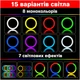 Кольцевая светодиодная LED-лампа MJ26 26 см и 16 цветовых режимов с держателем для телефона для селфи и съёмки видео, RGB-лампа для стрима и блогеров - изображение 4
