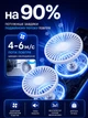 Вентилятор настольный мини кондиционер USB с подсветкой 360° пульт ДУ RGB бесшумный компактный вентилятор для увлажнения воздуха охладитель для комнаты офиса дачи - изображение 4