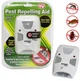 Электромагнитный отпугиватель мышей, тараканов, мух, комаров Riddex Quad Pest Repelling Aid, работает от сети, площадь воздействия до 200 кв.м, белый - изображение 1
