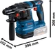 Набір Bosch Professional: перфоратор GBH 18V-22, КШМ 18V-8, 2 акб GBA 4 Ah, з/п, сумка (0615V0003C) - зображення 2