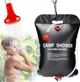 Портативний душ туристичний Camp Shower на 20 л, для походів, дачі, кемпінгу, з ручкою для підвішування, чорний - зображення 1