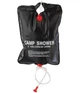 Портативний душ туристичний Camp Shower на 20 л, для походів, дачі, кемпінгу, з ручкою для підвішування, чорний - зображення 4