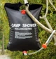 Портативний душ туристичний Camp Shower на 20 л, для походів, дачі, кемпінгу, з ручкою для підвішування, чорний - зображення 8