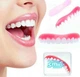 Знімні вініри для верхнього ряду зубів Perfect Smile Veneers, накладки на верхню щелепу для ідеальної усмішки, білі - зображення 9