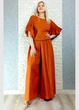 Брюки жіночі палаццо батистові на резинці теракотові New Collection M-XL 15-142 - зображення 2