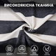 Гамак тканинний підвісний для туризму двомісна лежанка для дачі смугастий гамак для відпочинку чорно-білий з чохлом та кріпленнями 200х150 см Kayfovo HMC-1 - зображення 3