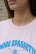 Футболка Жіноча Стаф Біла З Написом Спагеті Оверсайз Staff More Spaghetti Oversize L (395167) - зображення 3