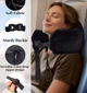 Черная подушка-сумка для подорожей Travel Pillow Bag 2в1 - зображення 2