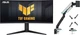 Набор Монитор 34" Asus TUF Gaming VG34VQL3A (90LM06F0-B02E70/90LM06F0-B01E71) + Настольное крепление для монитора ITech LDT96-C012 24"-57" - изображение 1
