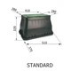Клапанний бокс Standard Irritec прямокутний малий - зображення 2