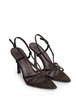 Босоніжки жіночі на підборах Meideli 8104/Brown/Eco-suede/H8833-83/B 38 Коричневий - изображение 1