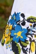 Вишиванка для дівчаток біла з квітковою вишивкою 110 - изображение 3