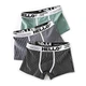 Набор мужских трусов боксеров Lesko PC3221 M Gray/Green/Black из 3 шт - зображення 1