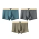 Набор мужских трусов боксеров Lesko B6425 XL Olive/Blue/Gray из 3 шт - зображення 1