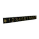Набор ценников Lesko SJX-HDY-XH-0-9 Black+Gold с цифрами 100 шт для товаров на витрину 132*15 мм - изображение 2