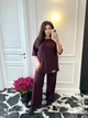 Жіночий спортивний костюм марсала 60-62 арт.3693fil - зображення 1