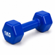 Набор для йоги Коврик двухсторонний 183х61 см, 2 гантели по 1 кг Feel Fit синий - изображение 8