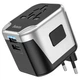 Перехідник мережевий Hoco AC5 Level Dual Port Universal Conversion Charger Black - зображення 5