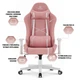 Геймерське крісло Hell's Chair HC-2001 Pink White - изображение 1