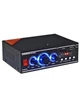 Підсилювач звуку Boschmann BM-700BT 2 канали Bluetooth USB AUX FM радіо аудіопідсилювач 300W+300W для колонок 4 Ом домашній автомобільний ресивер стереопідсилювач бездротове підключення 220V 12V пульт керування Hi-Fi - зображення 1