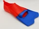 Ласты для плавания Zoggs Ultra Blue тренировочные короткие силиконовые ласты для бассейна 33/34 (20,5 см) Красный,синий (311389) - изображение 5