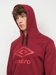 Худи утепленное мужское Umbro Large Logo Hoodie 66412U-LTV S Бордовое (5063178231541) - изображение 4