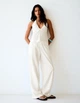 Жіночі штани Bershka Elasticated waist trousers White XS (0093/739/251) - изображение 1