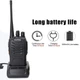 Комплект рацій BAOFENG BF-888S UHF 400-470 МГц, 2 шт, акумулятор 1500mAh, зарядні станції, гарнітури, для походів, кемпінгу та зв’язку, чорний - зображення 4