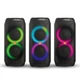 Портативна акустична Bluetooth-колонка з RGB-підсвічуванням і мікрофоном ZPX-7786 2х10" 300Вт 82х37х34 см - изображение 3