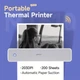 Портативный термопринтер HPRT MT610 безчернильный, 203DPI, USB-подключение, для смартфонов и ноутбуков, поддержка бумаги A4 и Letter, белый - изображение 3