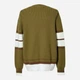 Пуловер мужской Ami Paris V-Neck Heart Logo Striped Knit Sweater AP07001.3XL XL Хаки (396556914816) - изображение 4