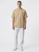 Футболка хлопковая длинная мужская Ami Paris Ami De Coeur Classic Fit T-Shirt AP12001.5L L Бежевая с вышивкой (396556914833) - изображение 2