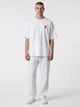 Футболка хлопковая длинная мужская Ami Paris Ami De Coeur Classic Fit T-Shirt AP12001.7M M Белая с вышивкой (396556914835) - изображение 2