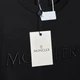 Футболка хлопковая длинная мужская Moncler Embroidered Tonal Logo Cotton T-Shirt MC12001.2L L Черная с вышивкой (121282792891) - изображение 5