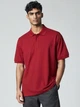 Поло длинное мужское Tommy Hilfiger Tonal Embroidery Logo TH12001.4M M Бордовое (444586443021) - изображение 1