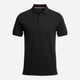 Поло длинное мужское Tommy Hilfiger Tonal Embroidery Logo TH12001.12XL XL Черное (44458373402) - изображение 3