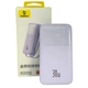 Зовнішній акумулятор Power bank Baseus з вбудованими кабелями 10000mAh 30W Lilac - зображення 1