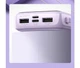 Зовнішній акумулятор Power bank Baseus з вбудованим кабелем Lightning 10000mAh 15W Lilac - зображення 4