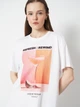 Футболка хлопковая длинная женская ONLY 15346761 XS Bright White/Refresh (5715871597829) - изображение 4