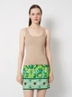 Майка с кружевом женская Vero Moda 10347295 L Plaza Taupe (5715905610401) - изображение 1