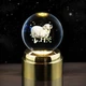 Хрустальный шар на 3D платформе с подсветкой Kaktus Зодиак Овен 80мм - изображение 1