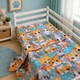 Комплект постельного белья в кроватку детский Mirson 110х140 см 17-0969 Dapper Cats Ranforce Elite Ranforce Elite (2200013494713) - изображение 4