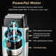 Электробритва Kemei KM-T402 сеточная, 2 плавающие головки, 3 скорости 9000/9500/10000 об/мин, аккумулятор 1400 мАч, IPX7, LED-дисплей - изображение 2