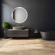 Кругле настінне дзеркало ModernHome Anti-Fog з LED-підсвіткою 80 см. - зображення 2